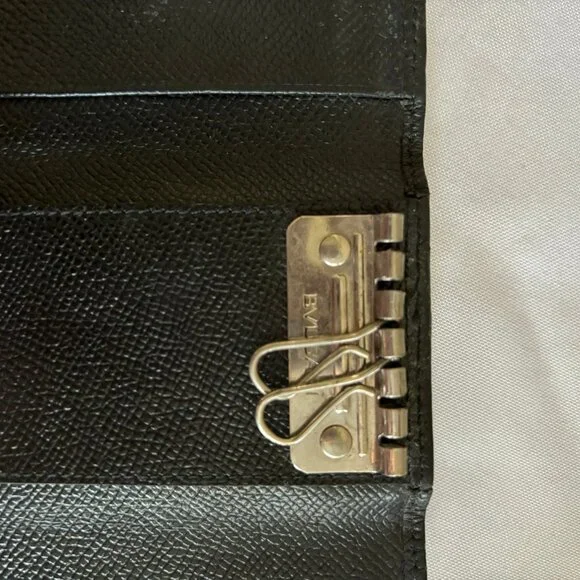 Bvlgari Key Case Clasic 6 Ring Black Leather - Picture 7 of 8